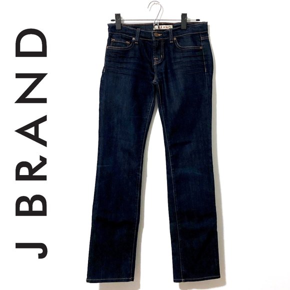 J Brand Denim - J BRAND Cigarette Leg Jeans Dark Ink Wash Sz 26